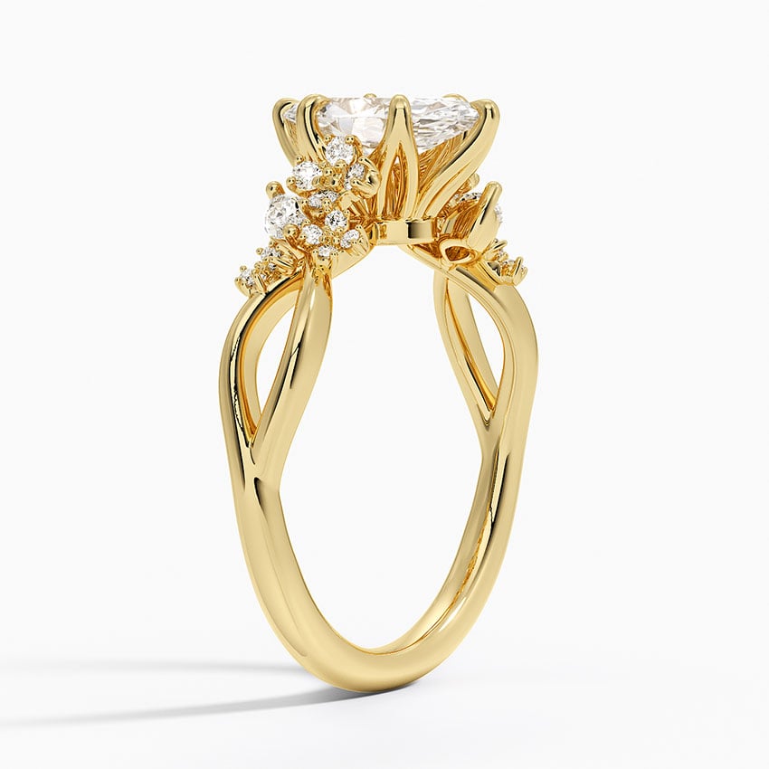 Summer Blossom Diamond Ring (1/4 ct. tw.) Yellow Gold 18k Marquise Engagement Ring