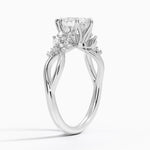 Summer Blossom Diamond Ring (1/4 ct. tw.) Platinum Pear Engagement Ring