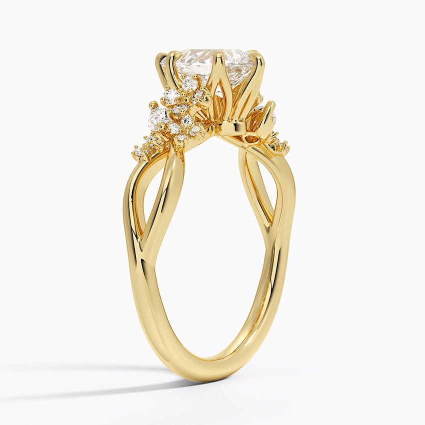 Summer Blossom Diamond Ring (1/4 ct. tw.) Yellow Gold 18k Pear Engagement Ring