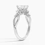 Summer Blossom Diamond Ring (1/4 ct. tw.) Platinum Radiant Engagement Ring