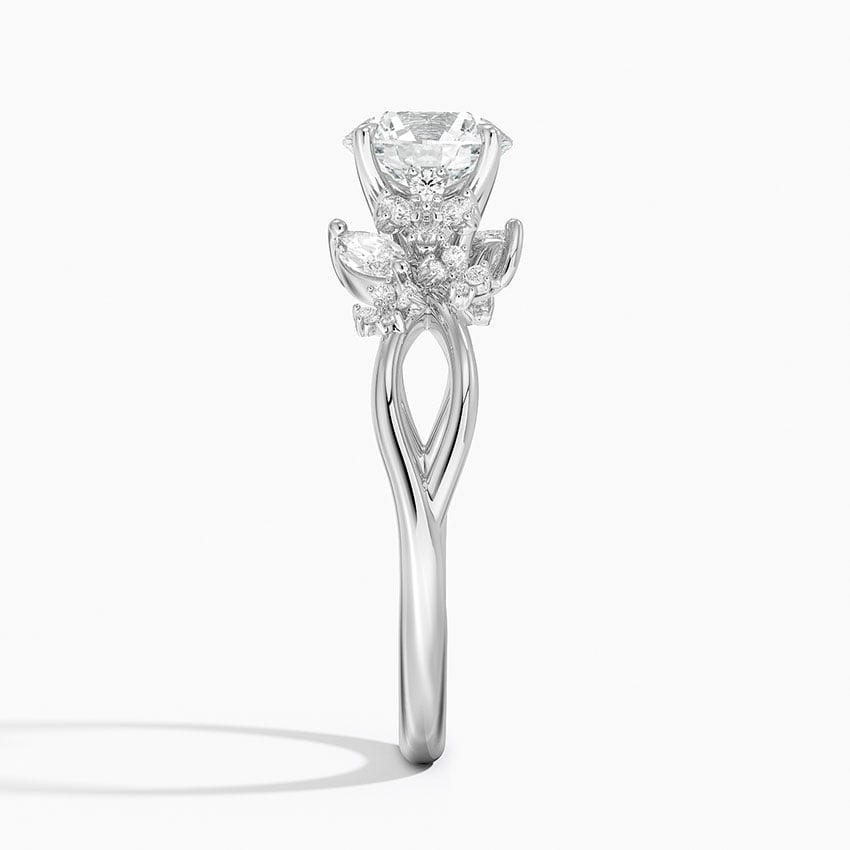 Summer Blossom Diamond Ring (1/4 ct. tw.) Platinum Round Engagement Ring