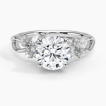 Summer Blossom Diamond Ring (1/4 ct. tw.) Platinum Round Engagement Ring
