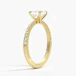 Elena Diamond Ring Yellow Gold 18k Asscher Engagement Ring