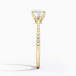 Elena Diamond Ring Yellow Gold 18k Asscher Engagement Ring