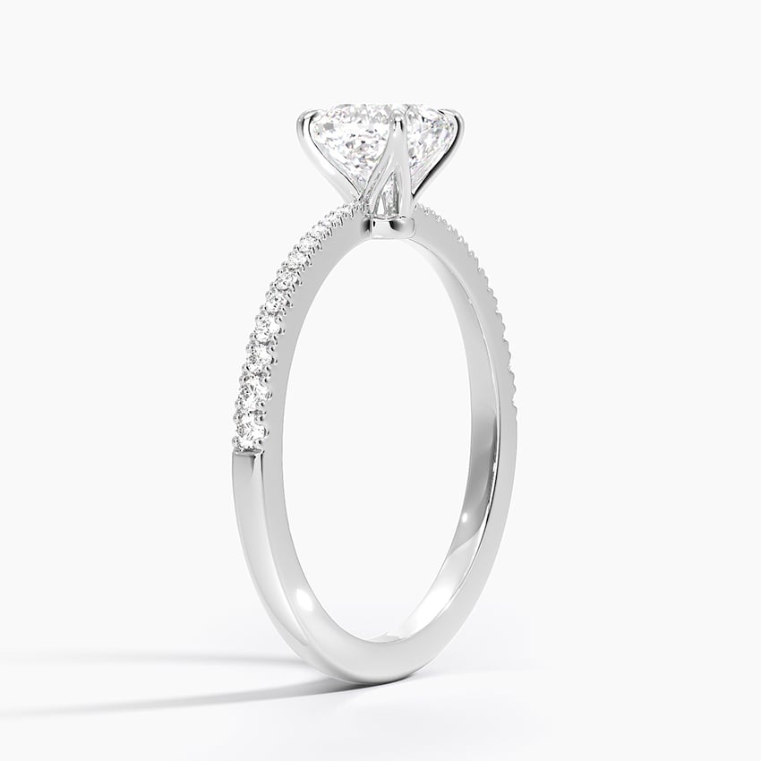 Elena Diamond Ring Platinum Cushion Engagement Ring