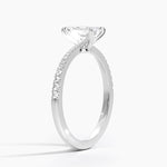 Elena Diamond Ring Platinum Emerald Engagement Ring