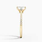 Elena Diamond Ring Yellow Gold 18k Emerald Engagement Ring