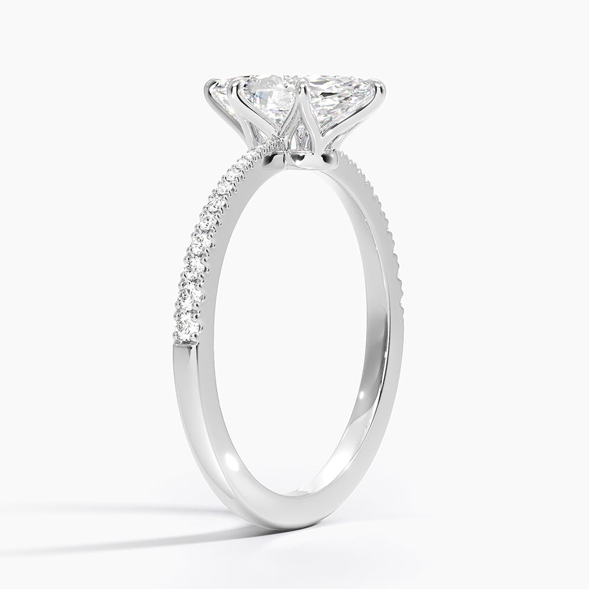 Elena Diamond Ring Platinum Marquise Engagement Ring