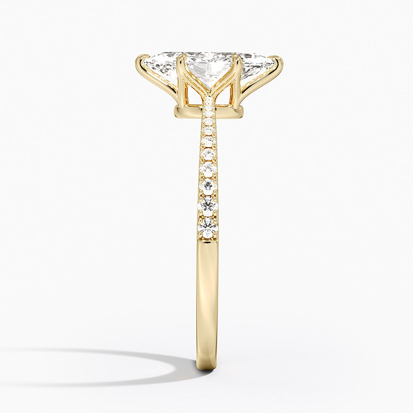 Elena Diamond Ring Yellow Gold 18k Marquise Engagement Ring