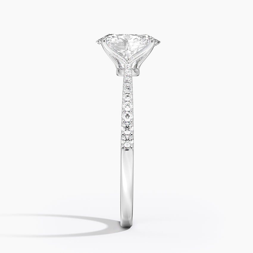 Elena Diamond Ring Platinum Oval Engagement Ring