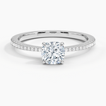 Elena Diamond Ring Platinum Cushion Engagement Ring