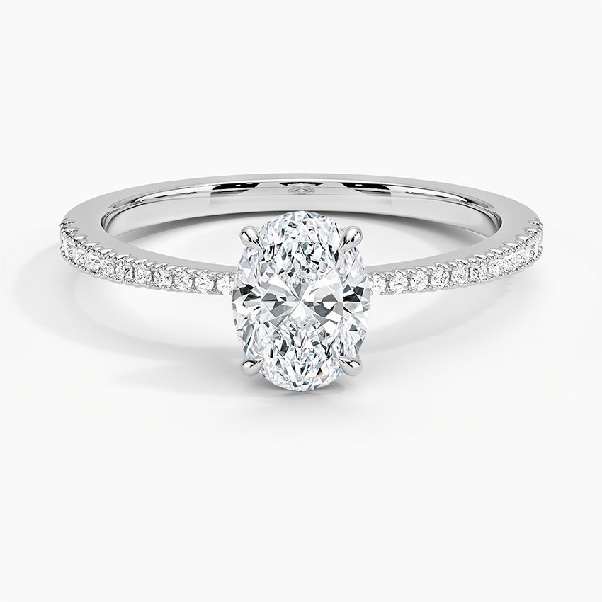Elena Diamond Ring Platinum Oval Engagement Ring
