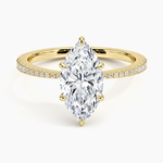 Elena Diamond Ring Yellow Gold 18k Marquise Engagement Ring