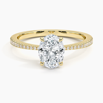 Elena Diamond Ring Yellow Gold 18k Oval Engagement Ring