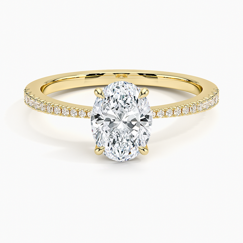 Elena Diamond Ring Yellow Gold 18k Oval Engagement Ring