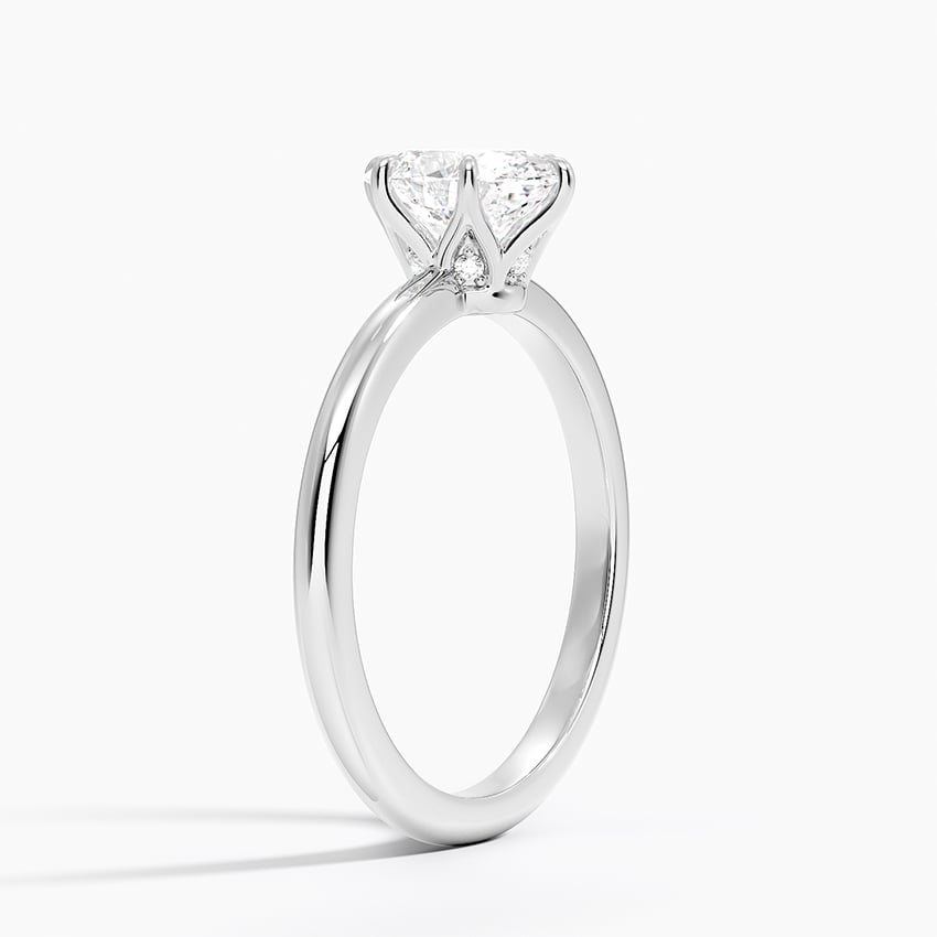 Esme Hidden Halo Diamond Ring Platinum Oval Engagement Ring
