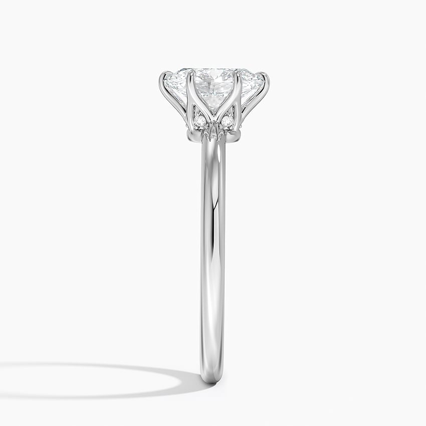Esme Hidden Halo Diamond Ring Platinum Oval Engagement Ring