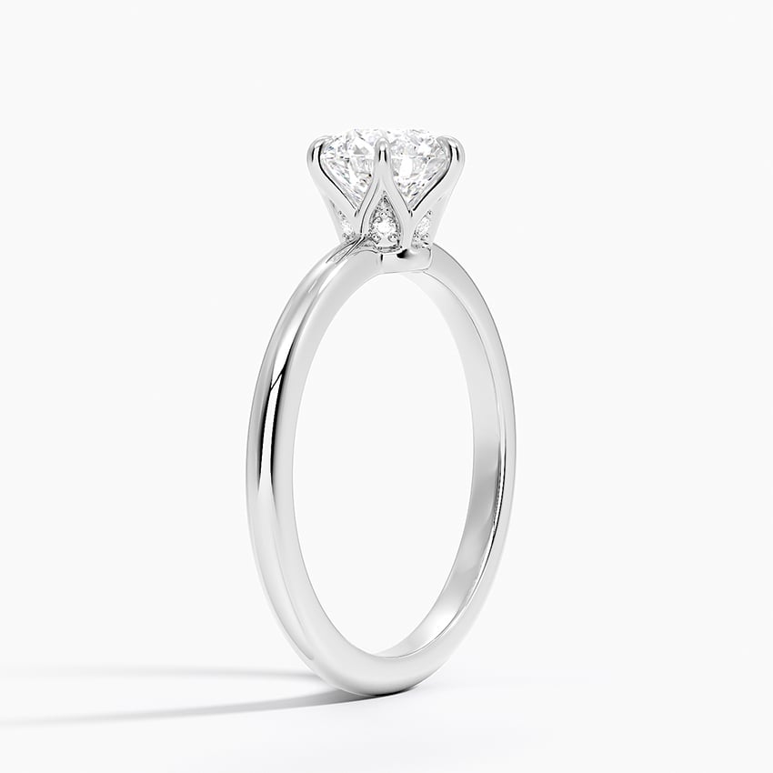 Esme Hidden Halo Diamond Ring Platinum Round Engagement Ring