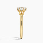Esme Hidden Halo Diamond Ring Yellow Gold 18k Round Engagement Ring