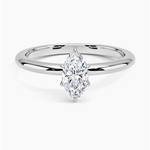 Esme Hidden Halo Diamond Ring Platinum Marquise Engagement Ring