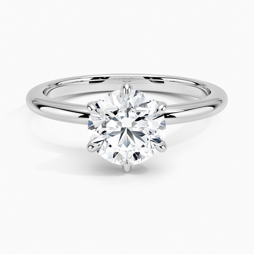 Esme Hidden Halo Diamond Ring Platinum Round Engagement Ring