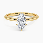Esme Hidden Halo Diamond Ring Yellow Gold 18k Marquise Engagement Ring