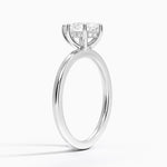 Sydney Perfect Fit Hidden Halo Six-Prong Diamond Ring Platinum Pear Engagement Ring
