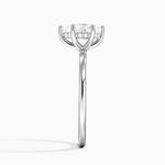 Sydney Perfect Fit Hidden Halo Six-Prong Diamond Ring Platinum Pear Engagement Ring