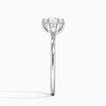 Sydney Perfect Fit Hidden Halo Six-Prong Diamond Ring Platinum Round Engagement Ring