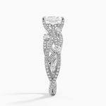 Grand Secret Garden Diamond Ring Platinum Emerald Engagement Ring