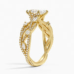 Grand Secret Garden Diamond Ring Yellow Gold 18k Marquise Engagement Ring