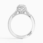 Tacori Dantela Bloom Diamond Ring Platinum Oval Engagement Ring