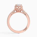 Tacori Dantela Bloom Diamond Ring Rose Gold 18k Pear Engagement Ring