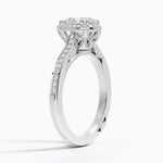 Tacori Dantela Bloom Diamond Ring Platinum Pear Engagement Ring