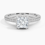 Tacori Dantela Bloom Diamond Ring Platinum Princess Engagement Ring