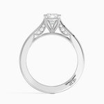 Simply Tacori Crown Diamond Ring Platinum Cushion Engagement Ring
