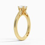 Simply Tacori Crown Diamond Ring Yellow Gold 18k Cushion Engagement Ring