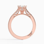 Simply Tacori Crown Diamond Ring Rose Gold 18k Oval Engagement Ring