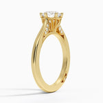 Simply Tacori Crown Diamond Ring Yellow Gold 18k Round Engagement Ring