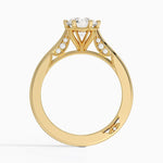 Simply Tacori Crown Diamond Ring Yellow Gold 18k Round Engagement Ring