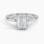 Simply Tacori Crown Diamond Ring Platinum Emerald Engagement Ring