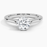 Simply Tacori Crown Diamond Ring Platinum Round Engagement Ring