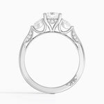 Simply Tacori Three Stone Diamond Ring (1/3 ct. tw.) Platinum Cushion Engagement Ring