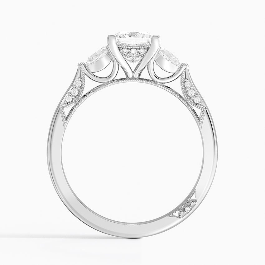 Simply Tacori Three Stone Diamond Ring (1/3 ct. tw.) Platinum Princess Engagement Ring