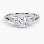 Simply Tacori Three Stone Diamond Ring (1/3 ct. tw.) Platinum Princess Engagement Ring