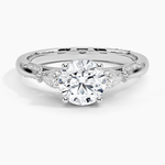 Simply Tacori Three Stone Diamond Ring (1/3 ct. tw.) Platinum Round Engagement Ring