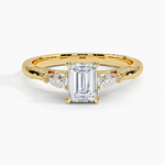 Simply Tacori Three Stone Diamond Ring (1/3 ct. tw.) Yellow Gold 18k Emerald Engagement Ring