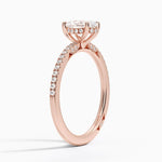 Simply Tacori Classic Diamond Ring (1/5 ct. tw.) Rose Gold 18k Oval Engagement Ring