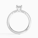 Simply Tacori Classic Diamond Ring (1/5 ct. tw.) Platinum Oval Engagement Ring