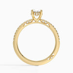 Simply Tacori Classic Diamond Ring (1/5 ct. tw.) Yellow Gold 18k Oval Engagement Ring